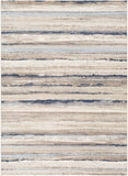Robin Navy / Taupe Striped Soft Area Rug