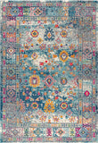 Bohemian FLAIR Boho Vintage Faded Navy/Cream Soft Area Rug
