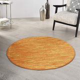 Solid Contemporary Sunburst Indoor/Outdoor Area Rug
