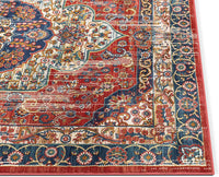 Alice Red Traditional Medallion Area Rug
