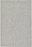 Casual Transitional Indoor Outdoor Flatweave Light Gray Area Rug