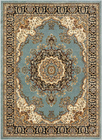 Medallion Oriental Persian Area Rug Blue