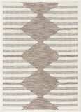 Bellagio Luna Tribal Moroccan Diamond Pattern Beige Area Rug