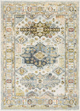 Novalie Ivory Patchwork Bohemian Medallion Pattern Area Rug