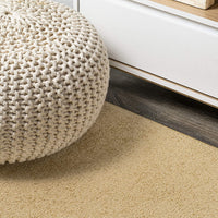 Haze Solid Low-Pile Red Soft Area Rug