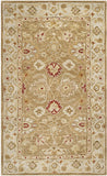 Handmade Traditional Oriental Premium Wool Area Rug,  Brown / Beige