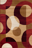 Multi-Color Modern Circles Soft Area Rug
