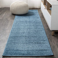Haze Solid Low-Pile Red Soft Area Rug