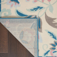 Floral Casual Ivory/Multicolor Area Rug