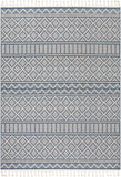Ventova Denim Blue Tribal Geometric Area Rug