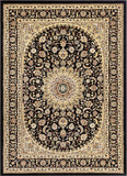 Medallion Black Oriental Area Rug