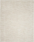 Solid Contemporary Ivory Beige Indoor/Outdoor Area Rug