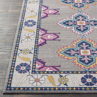 Dark Blue and Teal Updated Traditional Soft Area Rug