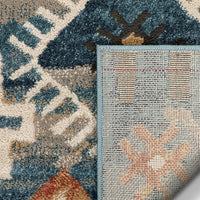 Laci Blue Moroccan Tribal Area Rug