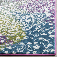 Floral Medallion Ivory Fuchsia Area Rugs