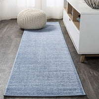 Haze Solid Low-Pile Red Soft Area Rug