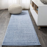 Haze Solid Low-Pile Red Soft Area Rug
