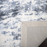 Mirage Collection MIR756M Handmade Modern Abstract Viscose Area Rug Blue / Ivory