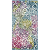 Floral Medallion Ivory Fuchsia Area Rugs