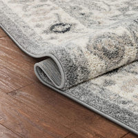 Forti Grey Persian Medallion Area Rug