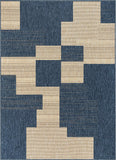 Marbella Grey & Ivory Zig-Zag Stripes Distressed Geometric Pattern Area Rug