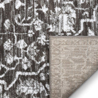 Dazzle DISA Grey Vintage Bohemian Oriental Distressed Area Rug