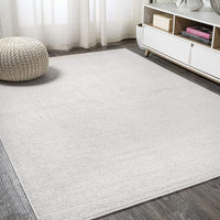Haze Solid Low-Pile Red Soft Area Rug