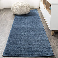 Haze Solid Low-Pile Red Soft Area Rug