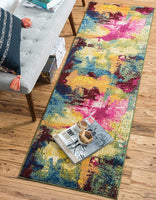 Colorful Abstract Multi-colored Soft Area Rug