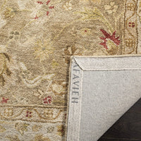 Handmade Traditional Oriental Premium Wool Area Rug,  Brown / Beige