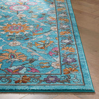 VIDEO Well Woven Bleecker St Sabra Bohemian Eclectic Floral Decorative Blue  Area Rug, Beige nomaan