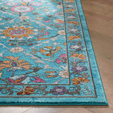 VIDEO Well Woven Bleecker St Sabra Bohemian Eclectic Floral Decorative Blue  Area Rug, Beige nomaan