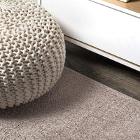Haze Solid Low-Pile Red Soft Area Rug