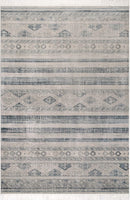 Roseline Vintage Tribal Area Rug, Blue