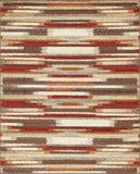 Warm Toned Beige Brown Multi-color Area Rugs