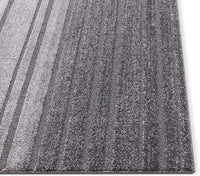 k Grey Geometric Stripes Pattern Area Rug