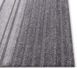 k Grey Geometric Stripes Pattern Area Rug