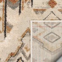 Varda Grey Tribal Patchwork Runner Rug