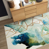 Cognition Water Soft Area Rug, Blue