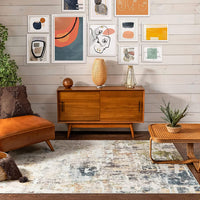 Azura Multi Abstract Distressed Pattern Runner Rug