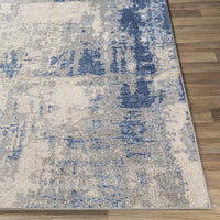 Alana Soft Area Rug Ivory Navy Blue