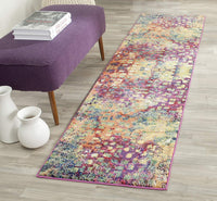 Abstract Pink Multi-color Soft Area Rug