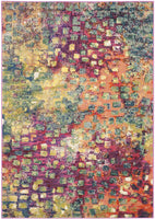 Abstract Pink Multi-color Soft Area Rug