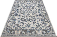 Jenner Grey Oriental Floral Pattern Area Rug