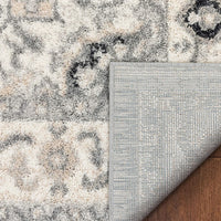 Forti Grey Persian Medallion Area Rug