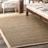 Premium Seagrass Natural Beige Area Rug