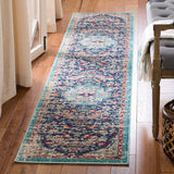 Madison Collection  Boho Chic Medallion Distressed Non-Shedding Stain Resistant Living Room Bedroom Area Rug Beige / Black