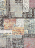 Carrao Soft Pastel Multi Color Boxes & Squares Geometric Area Rug