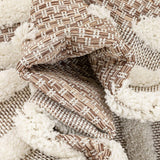 Bellagio Luna Tribal Moroccan Diamond Pattern Beige Area Rug