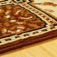 Floral Medallion Toffee Area Rug